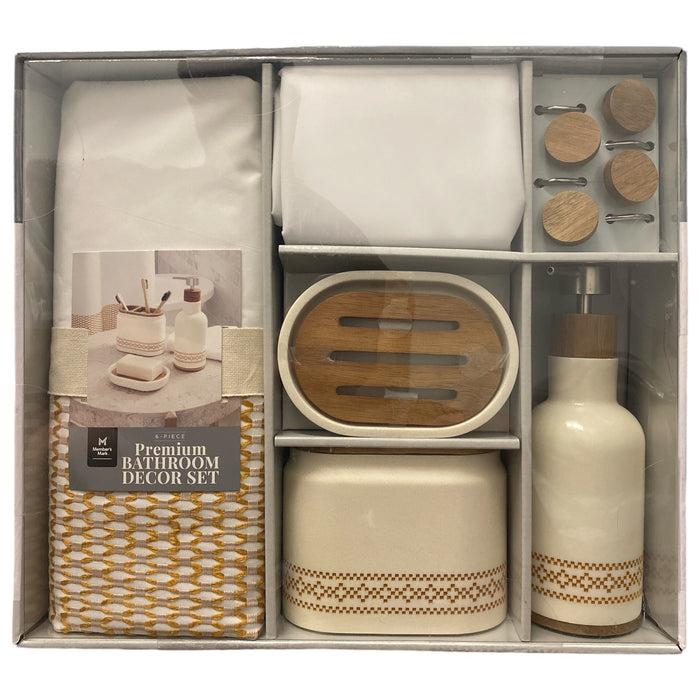 Member's Mark 6-Piece Premium Bath Set, Golden Sunshine
