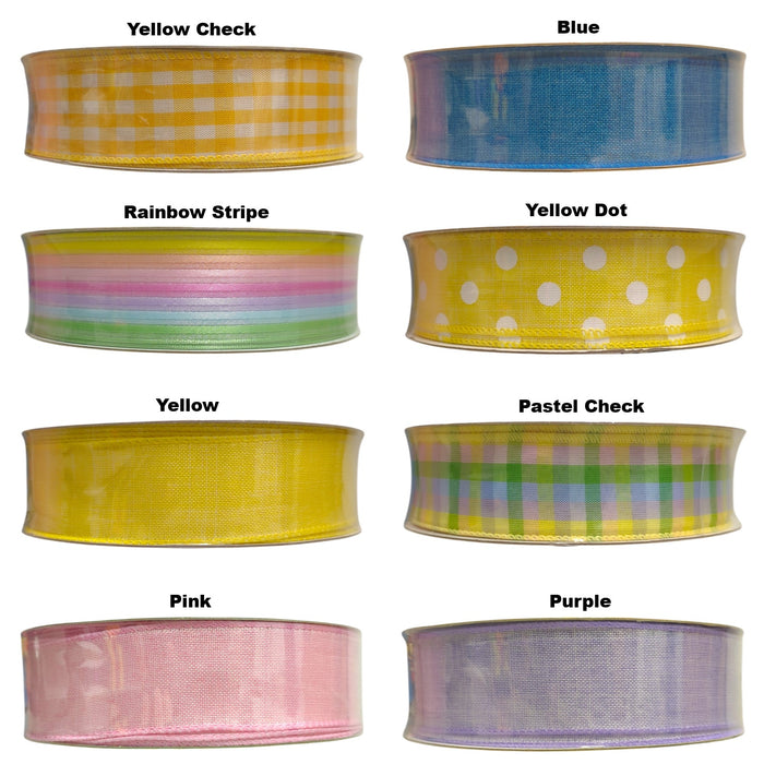Member's Mark Wired Edge Premium Ribbon, 1.5"W x 50yds, Spring