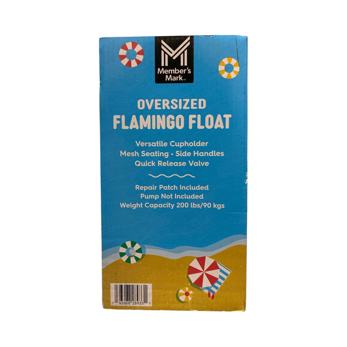 Member's Mark Novelty Inflatable Oversized Flamingo Float with Cupholder