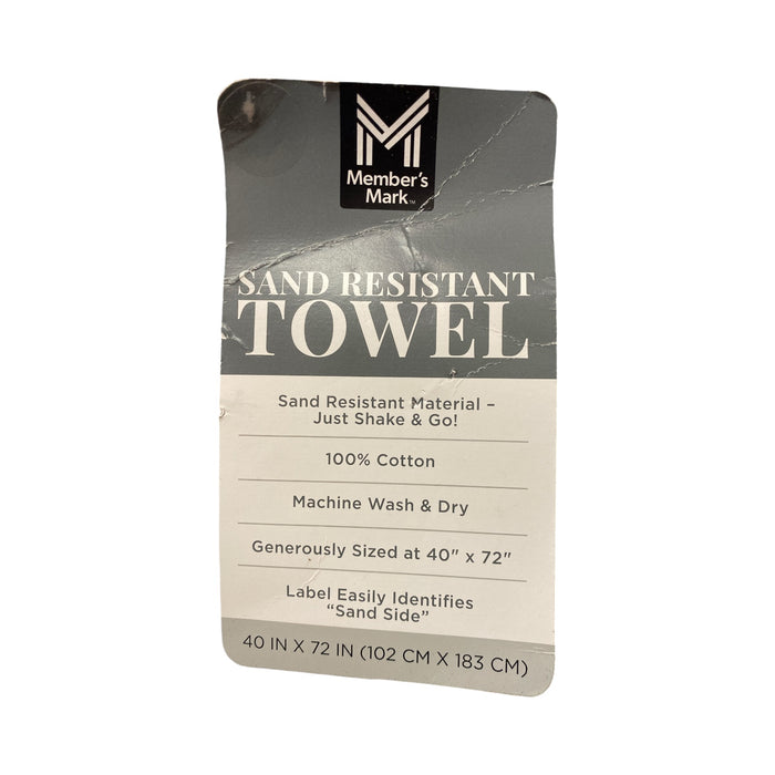Member's Mark Sand-Resistant 100% Cotton Beach Towel, 40" x 72"