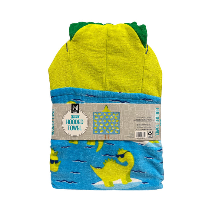 Members Mark Kids Hooded Towel, with Hand Pockets, Dino
