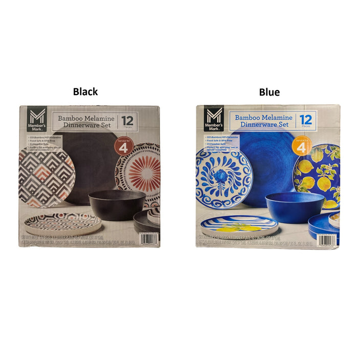 Member's Mark Lightweight BPA Free Melamine Dinnerware Set, 12pc