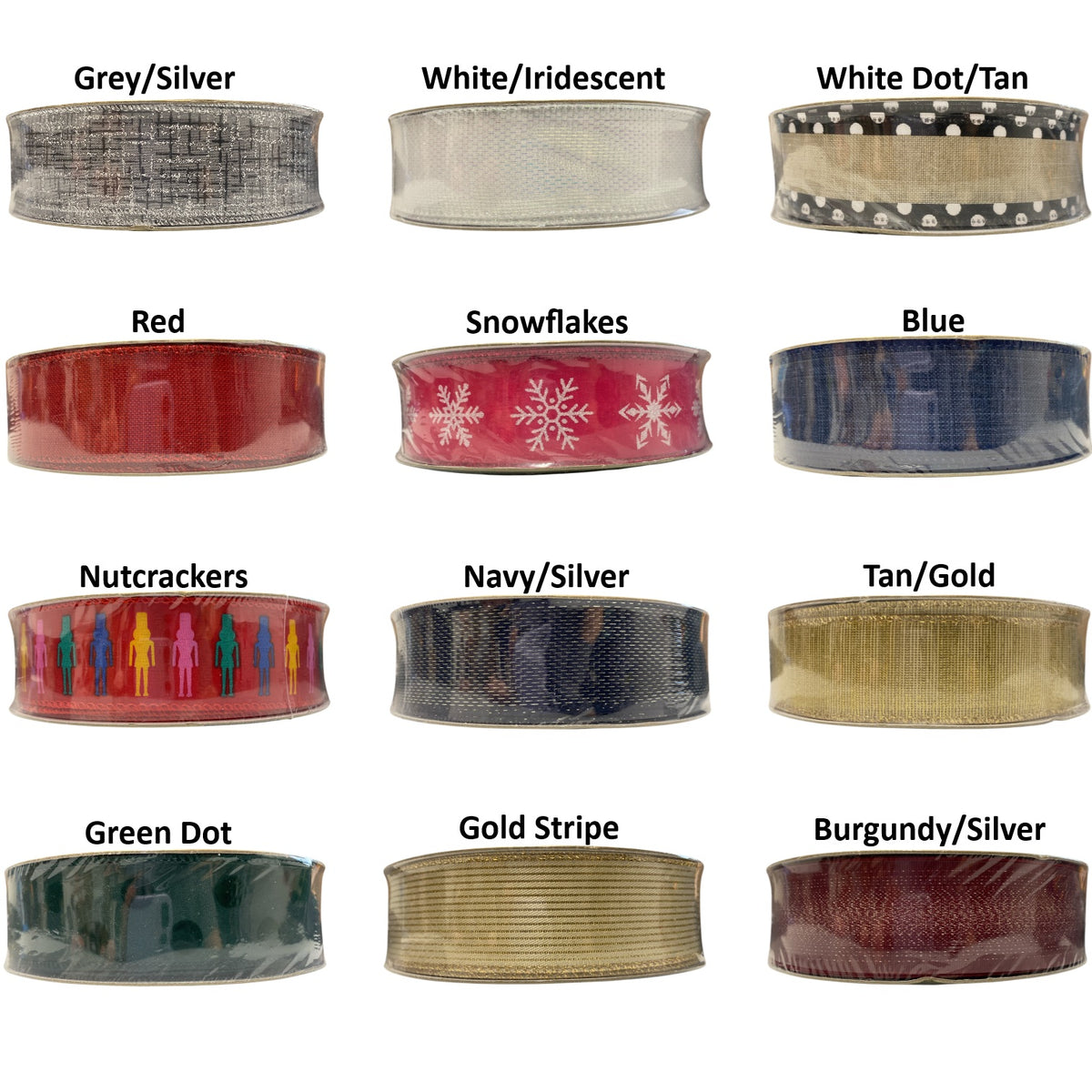 Member's Mark Wired Edge Premium Holiday Ribbon, 1.5