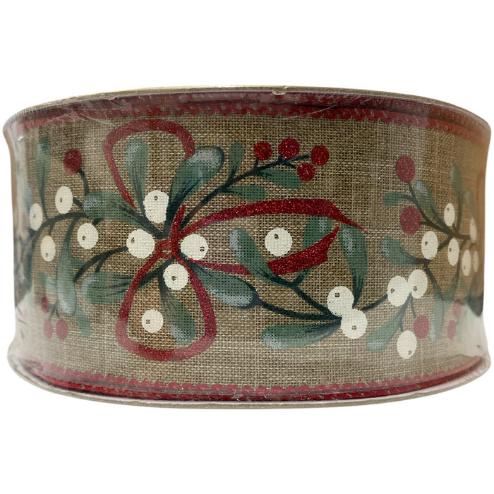 Member's Mark Premium Wired Edge Holiday Ribbon, 2.5" Wide x 50 Yds