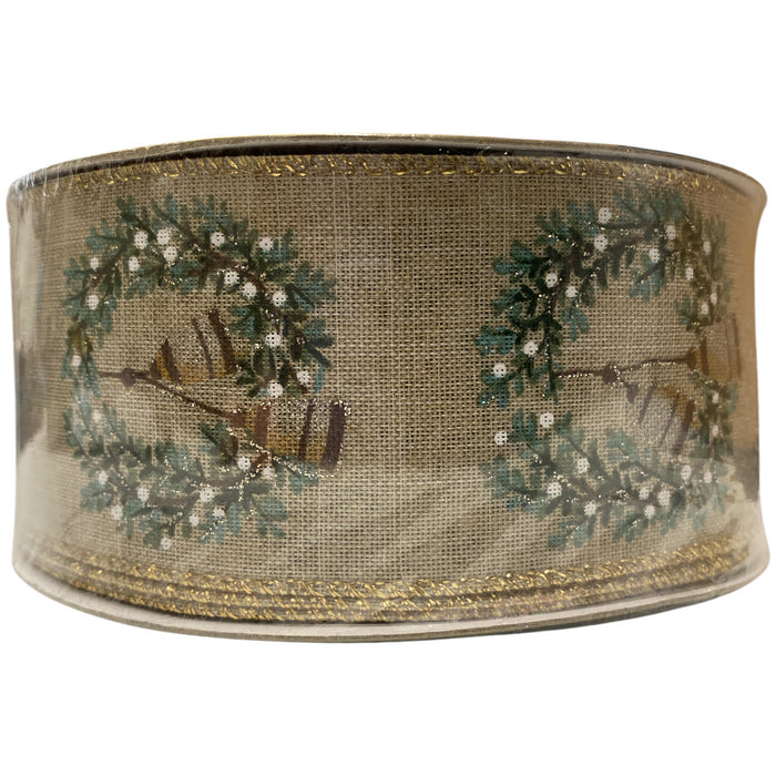 Member's Mark Premium Wired Edge Holiday Ribbon, 2.5" Wide x 50 Yds
