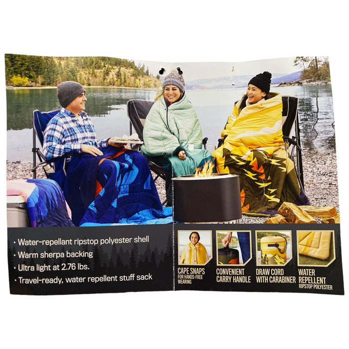 Member's Mark 5' x 7' Oversized Camping Blanket, Mountain Scene