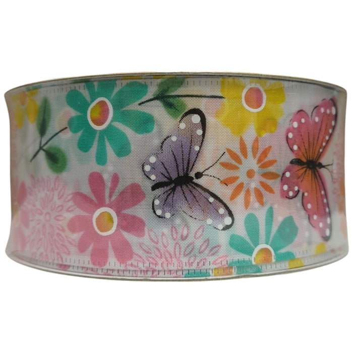 Member's Mark Premium Wired Edge Spring Ribbon, 2.5"x50Yds