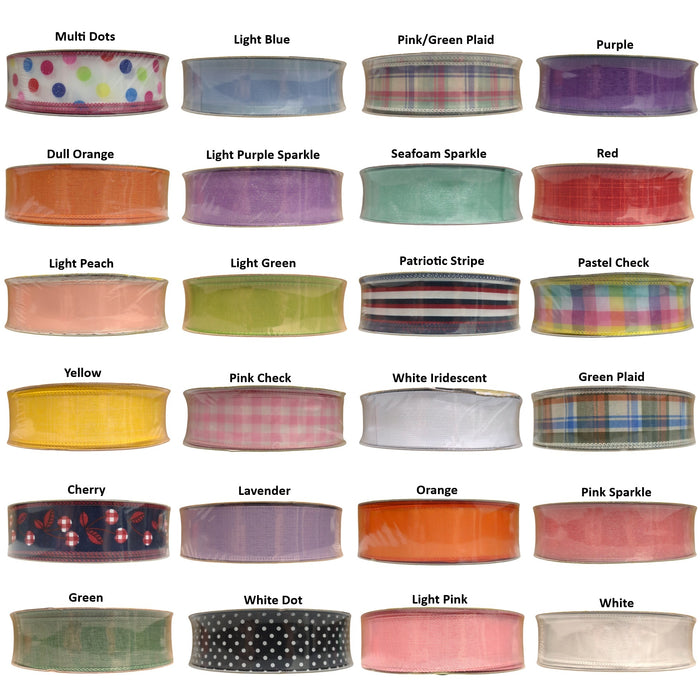 Member's Mark Wired Edge Premium Spring Ribbon, 1.5"W x 50yds