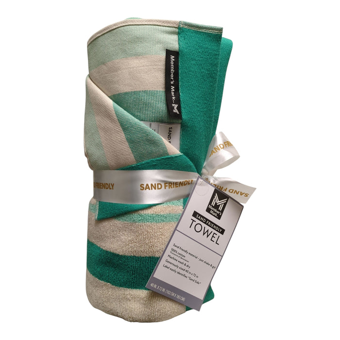 Member's Mark Adult Sand-Friendly 100% Cotton Beach Towels, 40" x 72"