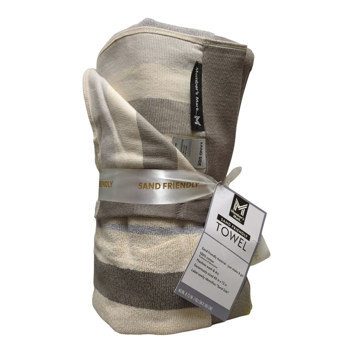 Member's Mark Adult Sand-Friendly 100% Cotton Beach Towels, 40" x 72"