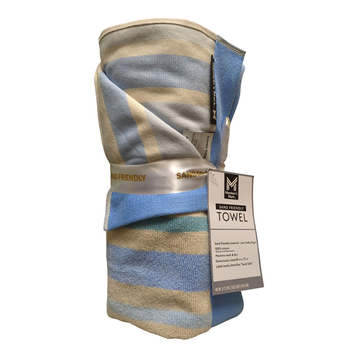 Member's Mark Adult Sand-Friendly 100% Cotton Beach Towels, 40" x 72"