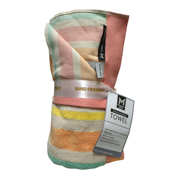Member's Mark Adult Sand-Friendly 100% Cotton Beach Towels, 40" x 72"