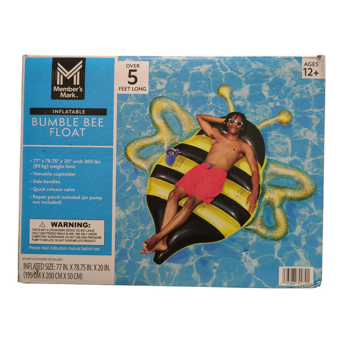 Member's Mark Oversized Inflatable Bumble Bee Float, Over 5' Long