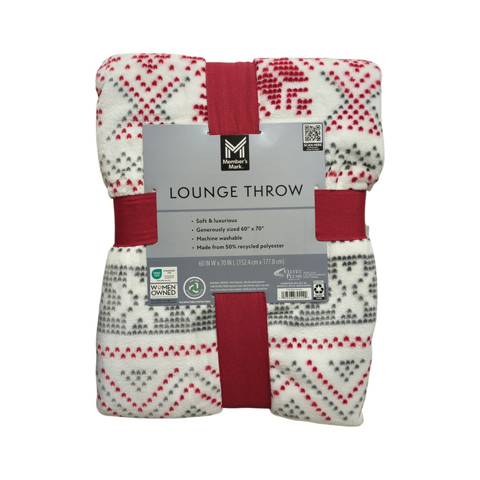 Member's Mark Oversized & Luxuriously Soft Lounge Throw, 60" x 70"