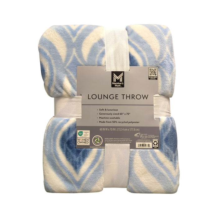 Member's Mark Oversized & Luxuriously Soft Lounge Throw, 60" x 70"
