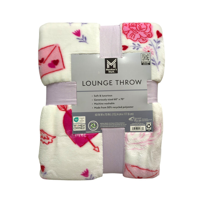 Member's Mark Oversized & Luxuriously Soft Lounge Throw, 60" x 70"