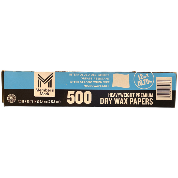 Member's Mark Heavyweight Wax Papers 12" X 10.75", 500 ct