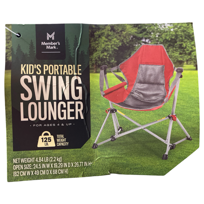 Member's Mark Youth Swing Lounger with Storage Bag