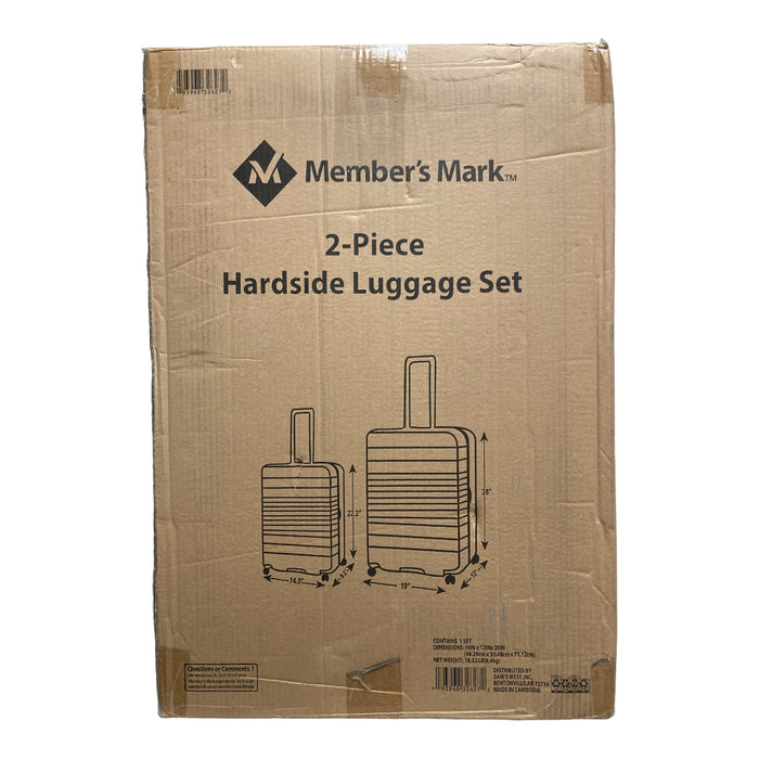 Member's Mark 2-Piece Spinner Hardside Luggage Set (Blue)