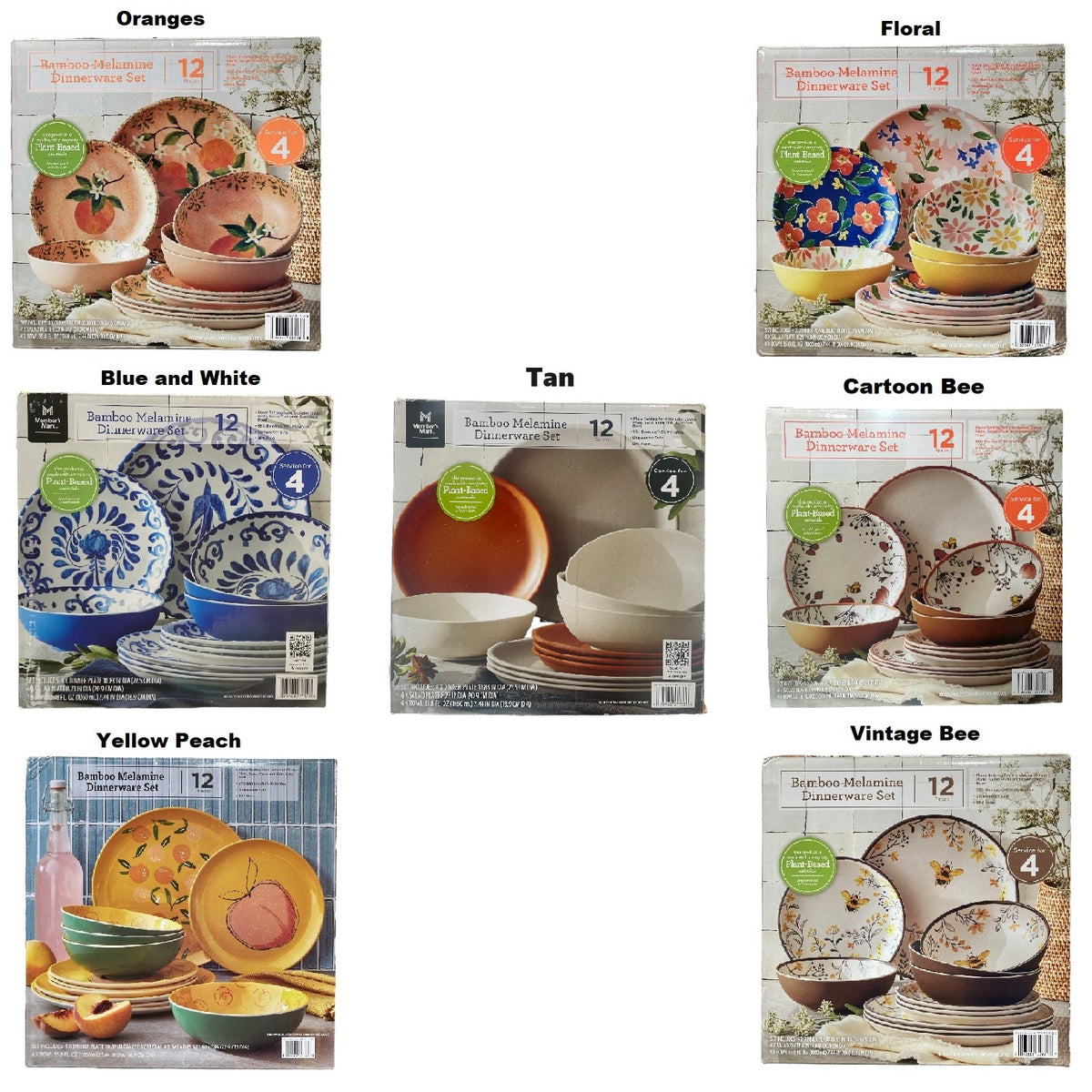 Member's Mark 12 Piece Melamine Dinnerware Set – Ewirelessgear