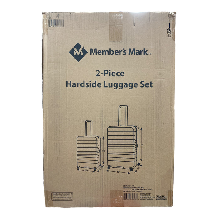 Member's Mark 2-Piece Hardside Luggage Set (Neutral)