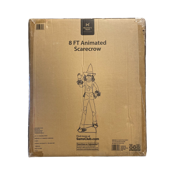 Member's Mark Animated Scarecrow Decoration, LCD Eyes, 8ft