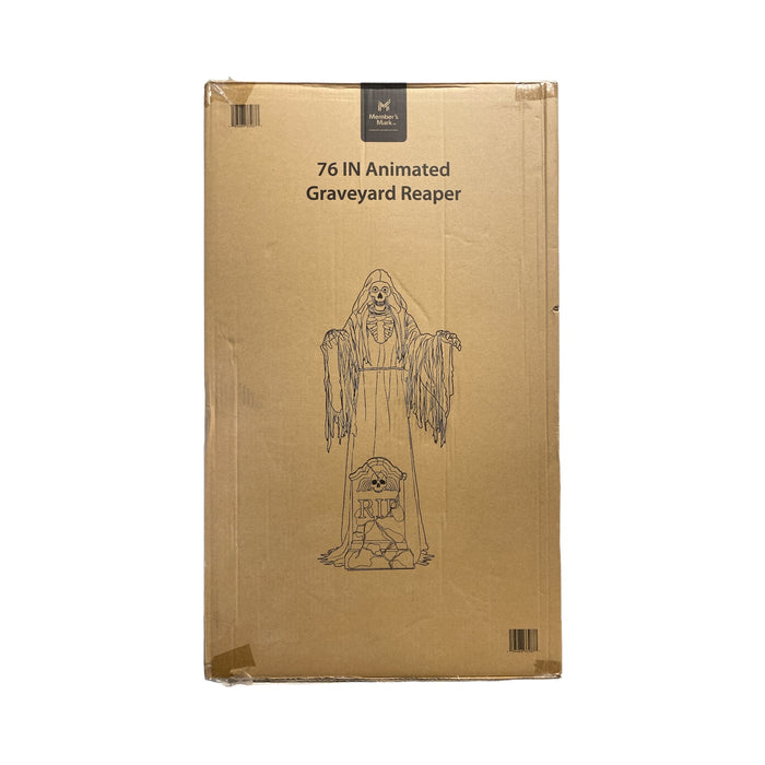 Member's Mark Indoor/Outdoor Covered Animated Graveyard Reaper, 76"