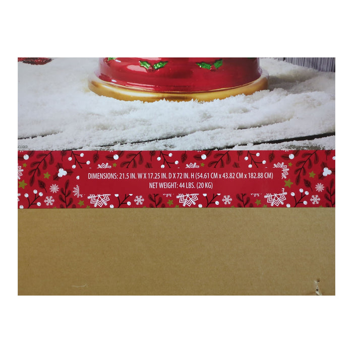 Member's Mark LED Pre-Lit Resin Santa, 6ft, Multicultural