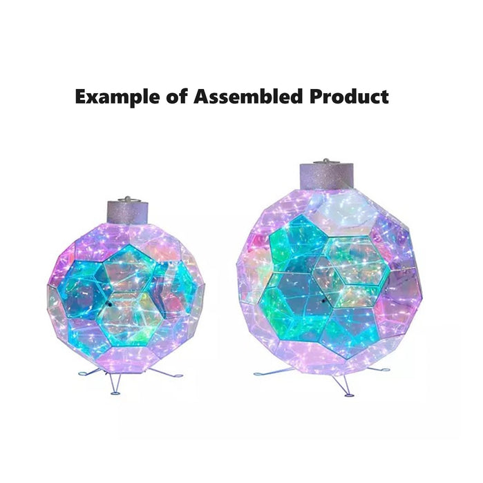 Member's Mark Indoor/Outdoor Pre-Lit Prismatic Ornament Decor, 16" & 23" Tall