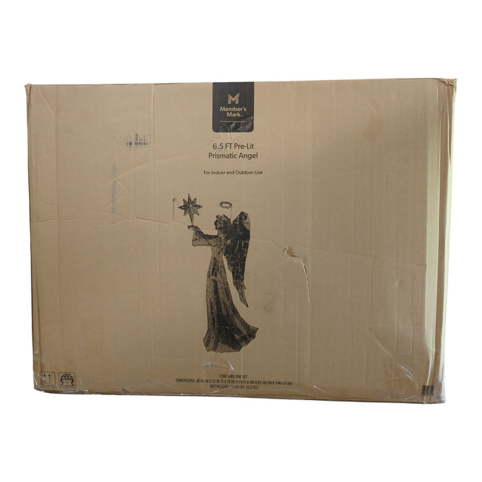 Member's Mark Indoor/Outdoor 6.5'  LED Pre-Lit Prismatic Angel