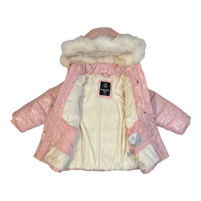 Member's Mark Girl's Wind Resistant Removable Faux Fur Hooded Warm Puffer Jacket