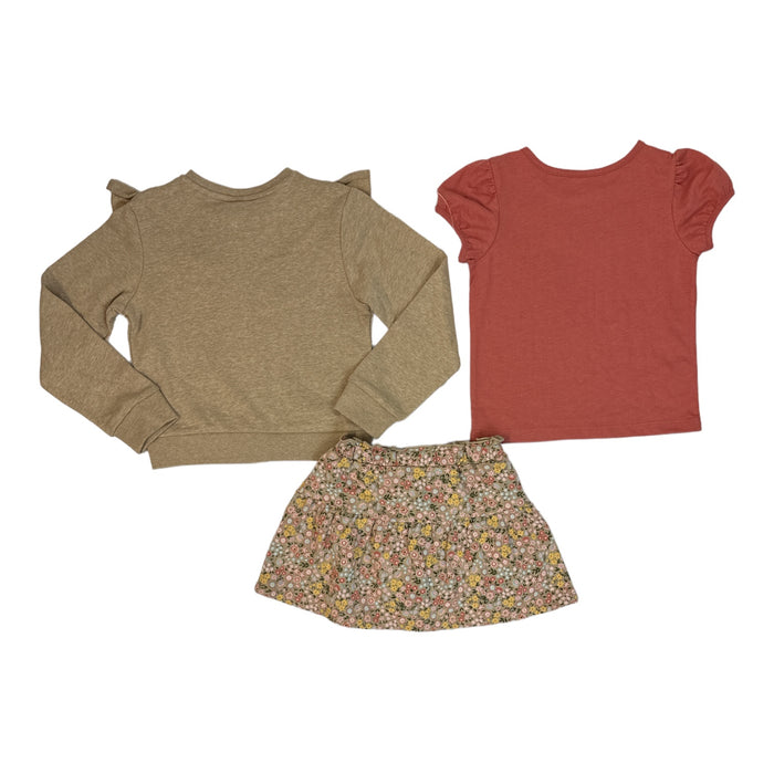 Member's Mark Girl's 3-Piece Short Sleeve Top, Skirt & Jacket Set