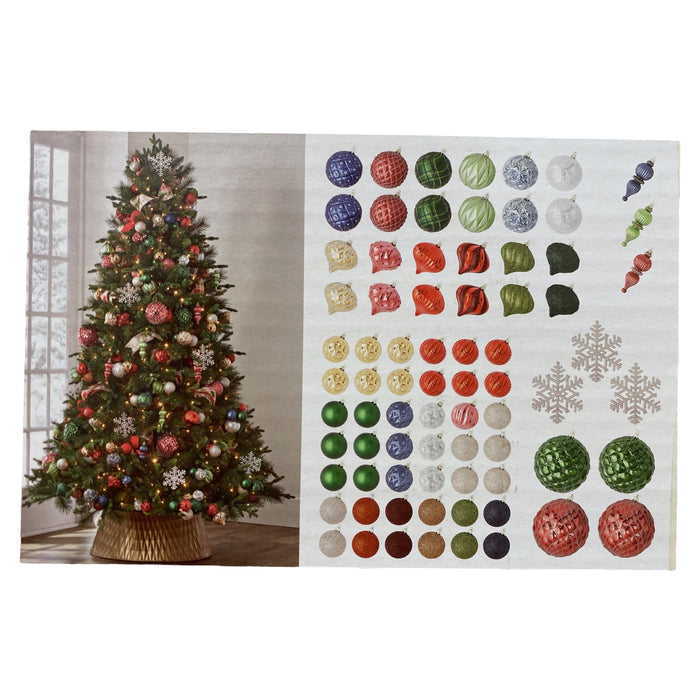 Member's Mark 76-ct. Shatterproof Ornament Collection, Classic Reds & Greens