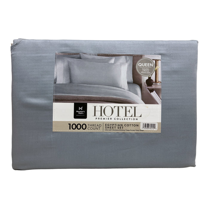 Hotel Signature store 800 Thread Count Cotton 6-Piece Sheet Set- KING blue