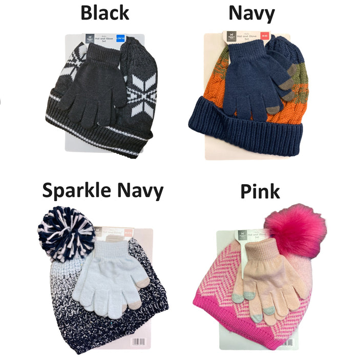 Member's Mark Kids Texting Tips Warming and Cozy Hat and Glove Set