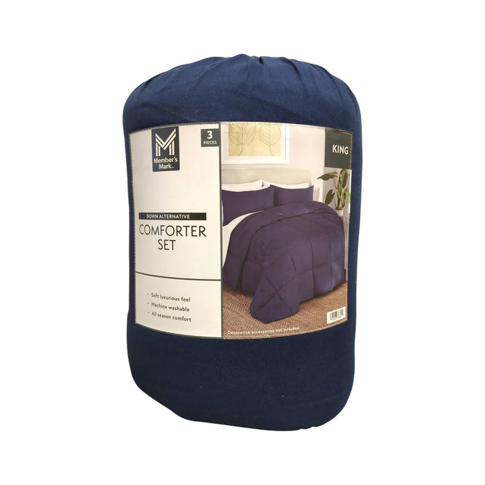 Member's Mark Down Alternative 3pc Comforter Set, King
