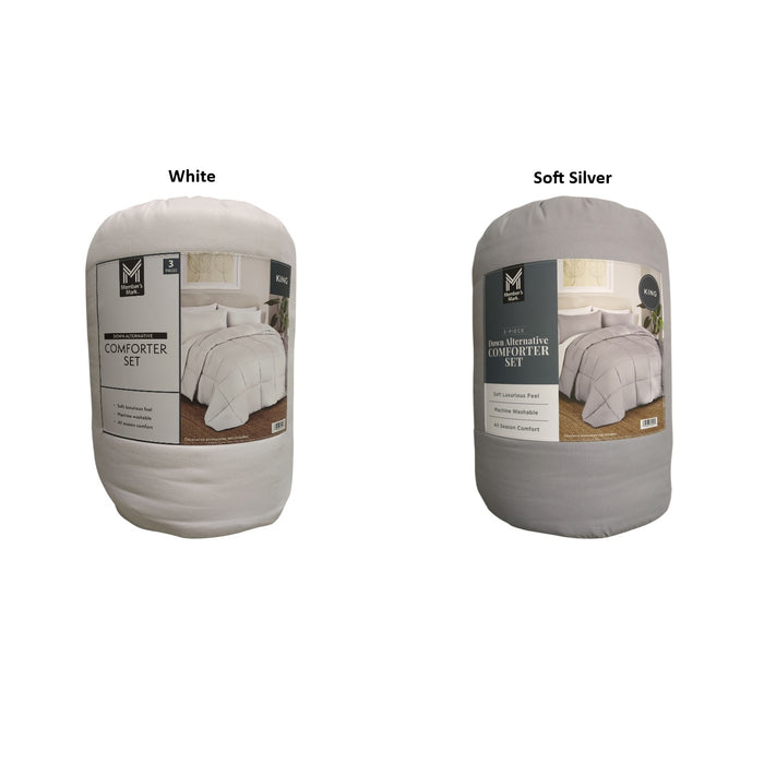 Member's Mark Down Alternative 3pc Comforter Set, King
