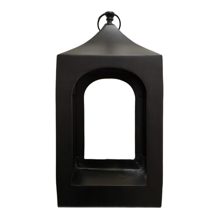 Member's Mark 24in Cast Aluminum Lantern, Black