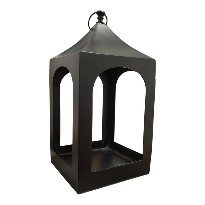 Member's Mark 24in Cast Aluminum Lantern, Black
