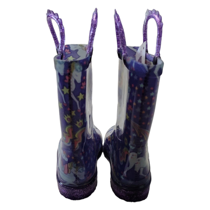 Member's Mark Girl's Waterproof Light Up Easy Pull-On Rain Boots