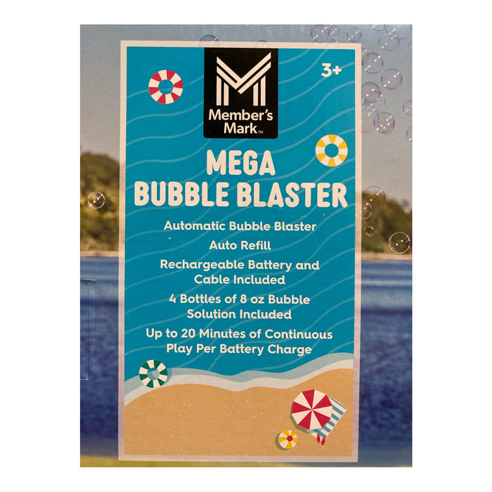 Member's Mark Electric Mega Bubble Blaster with Bubble Solution