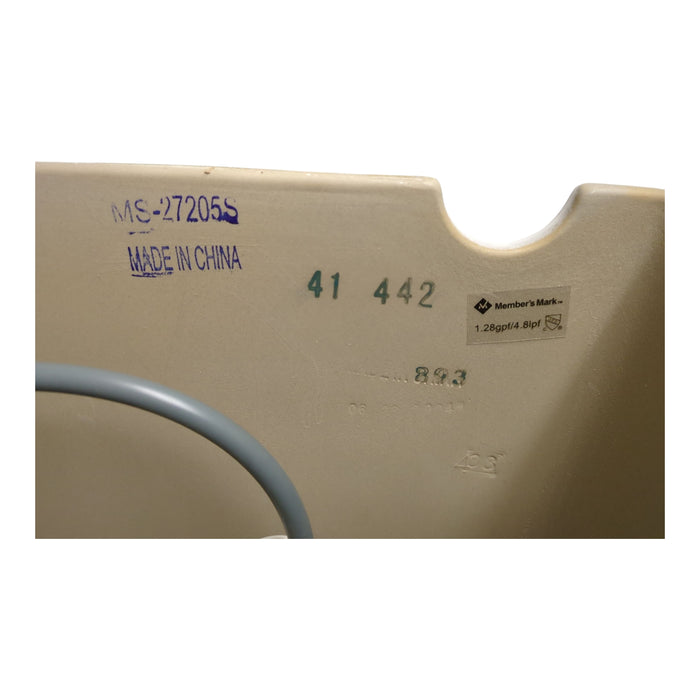 Member's Mark High-Efficiency Single Flush Toilet, White, *Tank & Lid Only*