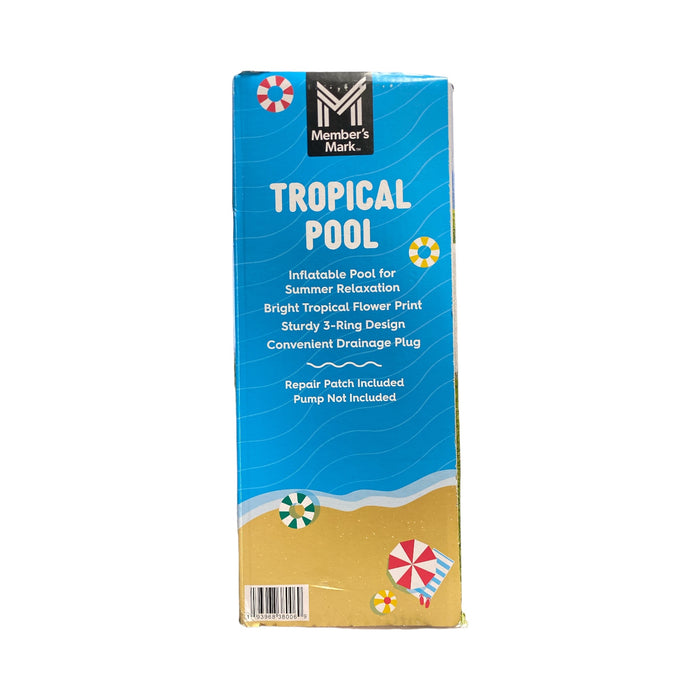 *Distressed Packaging* Member's Mark 3 Inflatable Ring Design Tropical Pool 5.5'