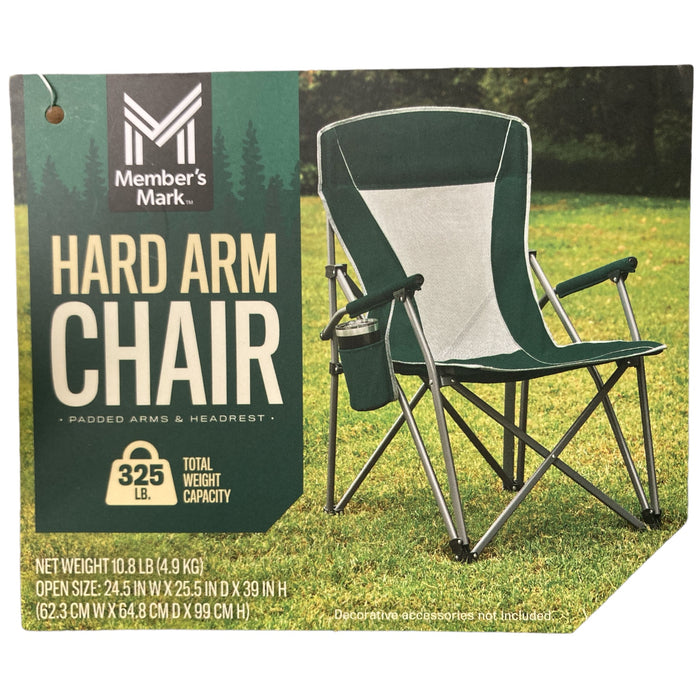 Member's Mark Adult Folding Steel Frame Hard Arm Camping Chair