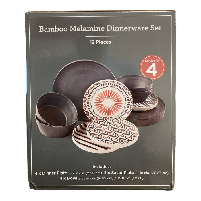 Member's Mark BPA Free Melamine Dinnerware Set, 12pc