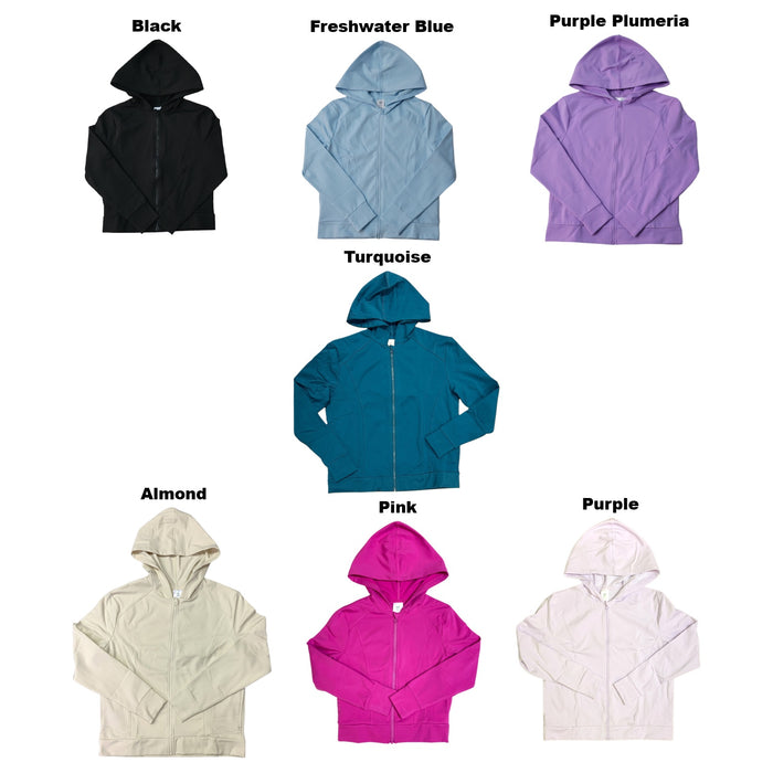 Member's Mark Girls Thumbholes In Cuffs Active Full-Zip Jacket