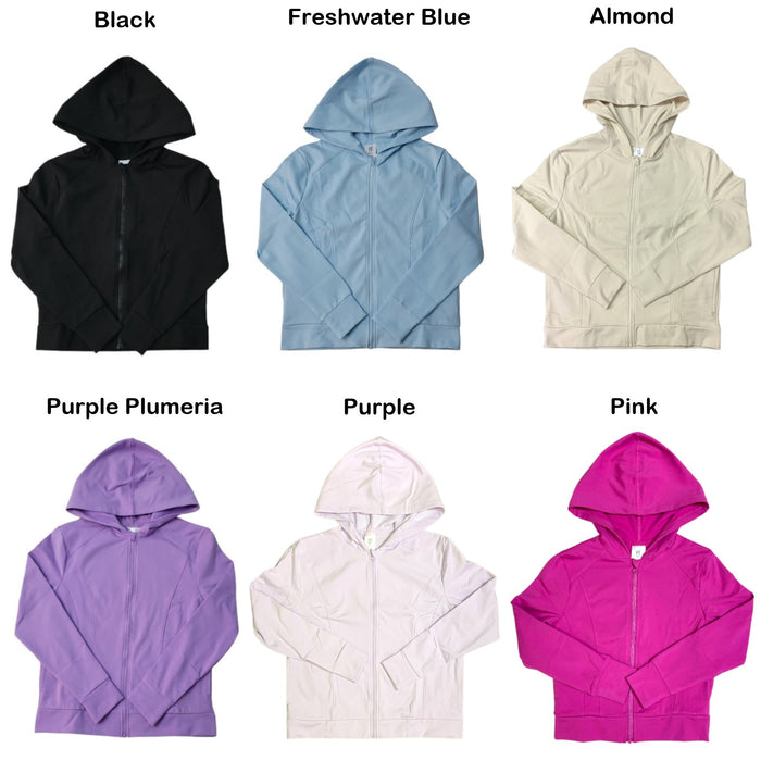 Member's Mark Girls Thumbholes In Cuffs Active Full-Zip Jacket