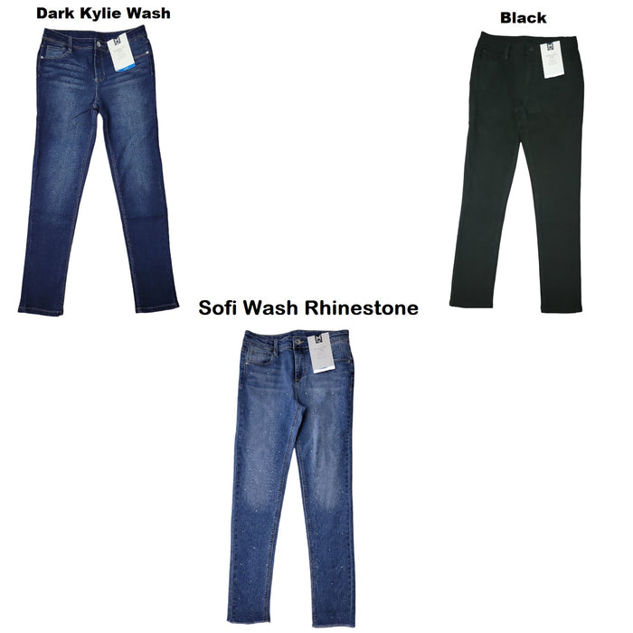 Member's Mark Girls Soft Stretch Skinny Fit Adjustable Waistband 5 Pockets Jeans