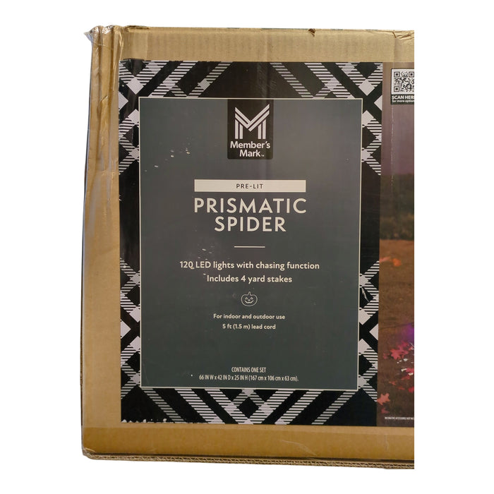 Member's Mark 120 LED Pre-Lit Prismatic Spider, 66in x 42in x 25in