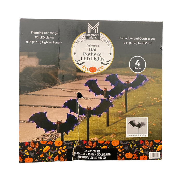 Member's Mark Pre-Lit Animated Bat Pathway LED Lights, Set of 4
